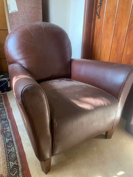 Photo of free Leather armchairs (Corfe, Taunton) #1