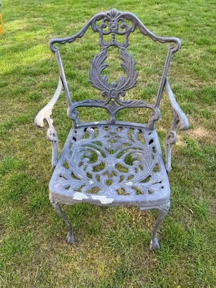 Photo of free 4 Traditional cast aluminium chairs (Swindon SN3) #1