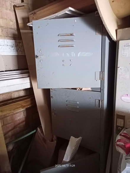 Photo of free Metal lockers - 3 available - or scrap metal? (Fords Farm RG31) #1