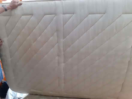 Photo of free double (4ft 6in) 4 drawer divan with sprung mattress (Lordship Estate SG6) #3