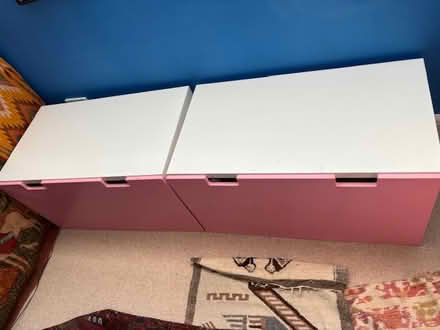 Photo of free 2 kids pink storage boxes/table (Bryn-y-maen, nr Colwyn Bay) #3