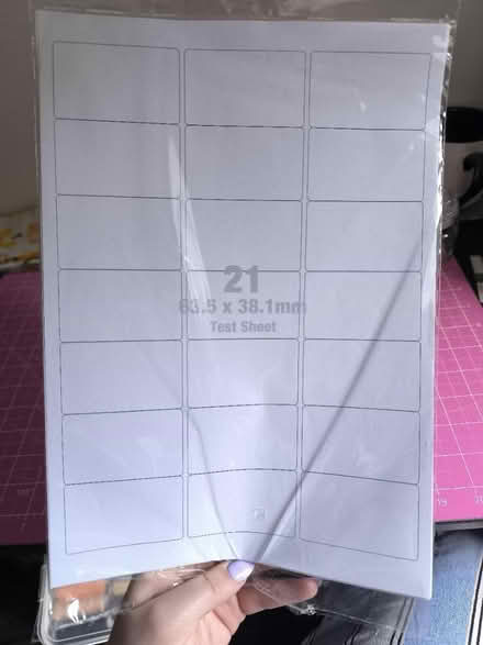 Photo of free Sticker printer labels sheets (Birkenhead) #2