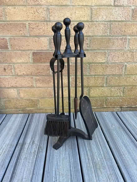 Photo of free Iron fireplace tools set (Stone Cross BN23) #1
