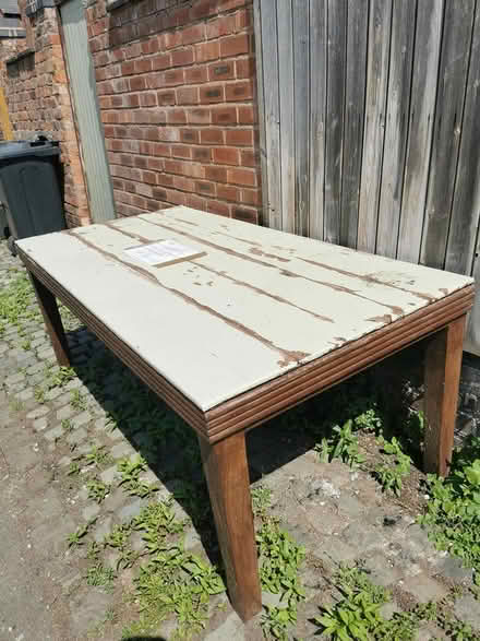 Photo of free large hardwood table (Handbridge, Chester) #3