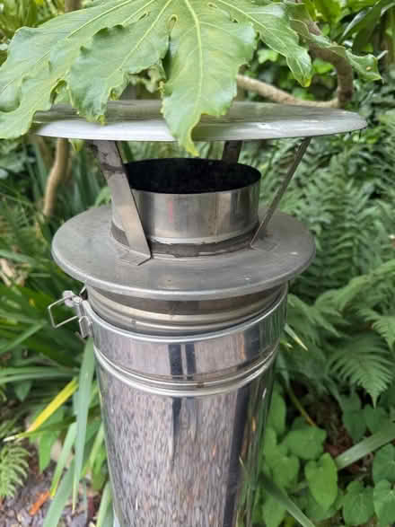 Photo of free 3 x black chimney stove pipe & stainless steel chimney (Brixton Hill SW2) #2