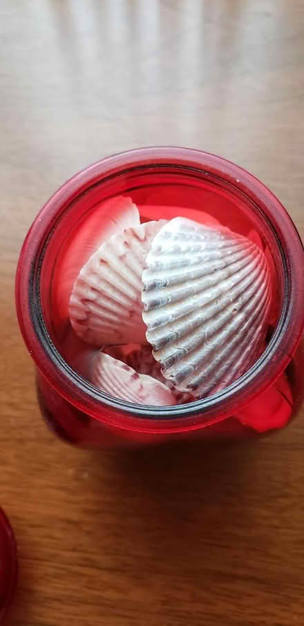 Photo of free Red jar with seashells (Kenson Park) #2