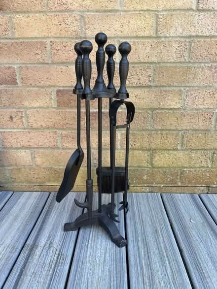 Photo of free Iron fireplace tools set (Stone Cross BN23) #2
