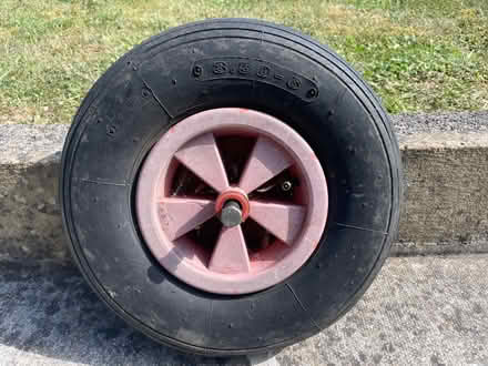 Photo of free Wheelbarrow wheel (Corsham, SN13.) #1