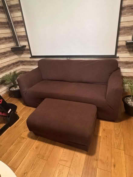 Photo of free Comfy big 2 seater sofa with footstool (Barkingside IG5) #2