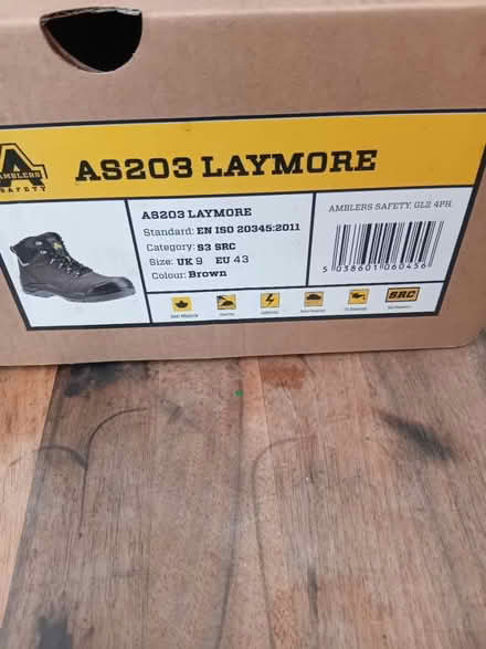 Photo of free Brand new safety boots (Buriton GU31) #3