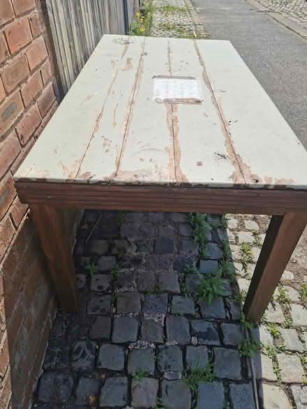 Photo of free large hardwood table (Handbridge, Chester) #2