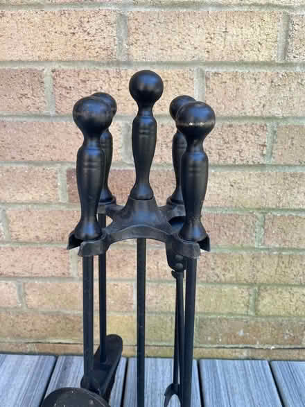 Photo of free Iron fireplace tools set (Stone Cross BN23) #3