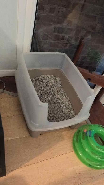 Photo of free Cat litter box and shovel and toy (Highters Heath B14) #1