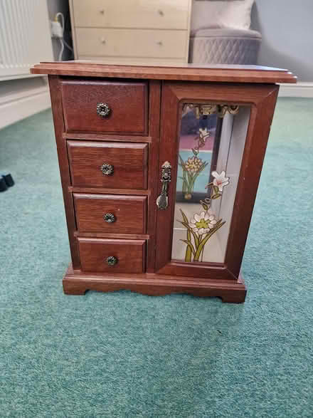 Photo of free Wooden Jewellery cabinet (Rushden NN10) #1