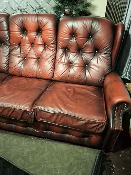 Photo of free Oxblood sofa (birmingham) #2