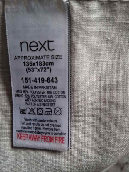 Photo of free Pair curtains (Watton IP25) #2