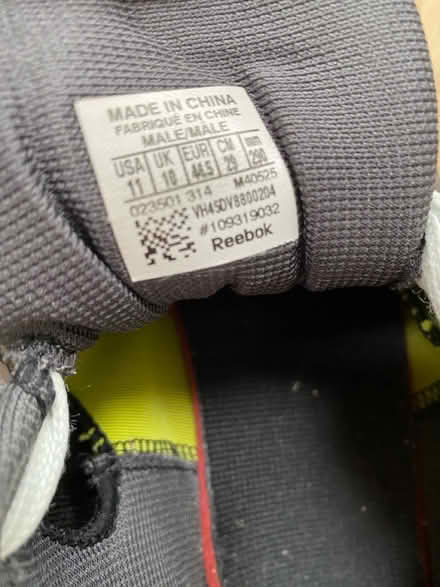 Photo of free Reebok trainers size UK 10 (OX3 Headington) #2