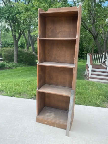 Photo of free Sturdy floor shelf unit (Darien - near 75th x Cass Ave.) #1