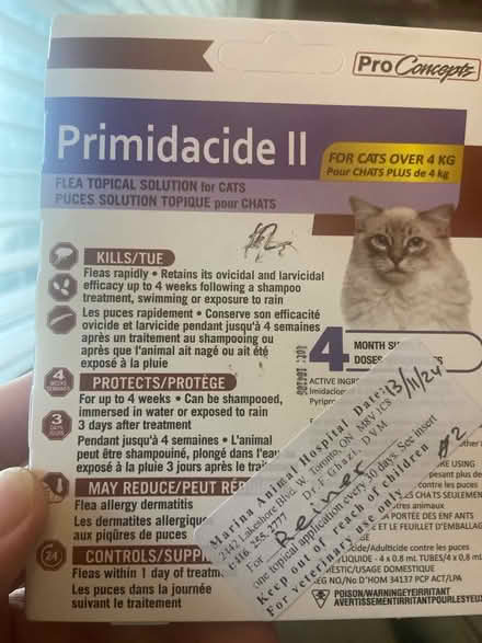 Photo of free Cat flea control (Etobicoke Scarlett rd&Eg. AveW) #1