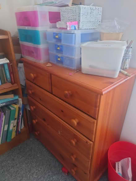 Photo of free Pine chest of drawers (Rushden) #1
