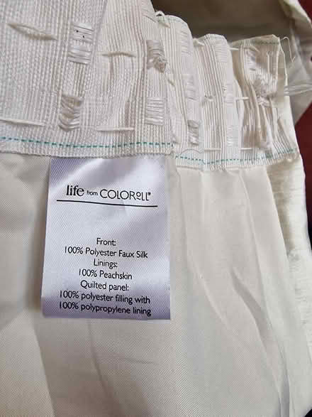 Photo of free Cream coloured silky curtains 66x72 (Rushden NN10) #3