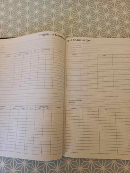Photo of free A4 Company Register book (Bathford) #2