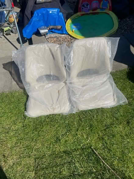 Photo of free 2 new beige pleather chairs (NE10) #1
