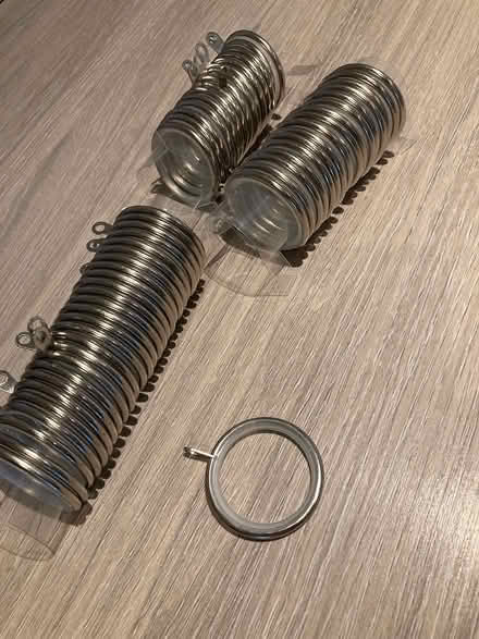 Photo of free Chrome curtain rings (ST5 Baldwin's Gate) #1