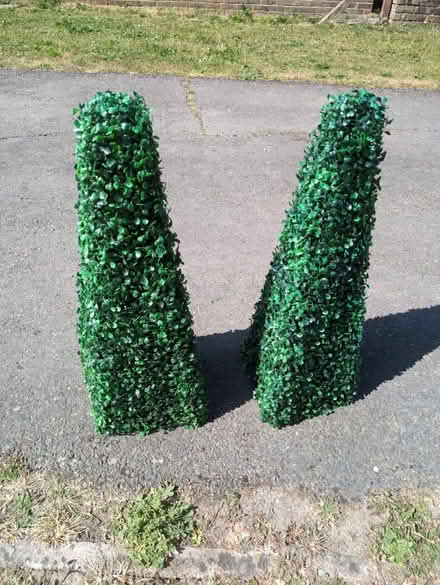 Photo of free 2x artificial boxwood plants (RG7) #1
