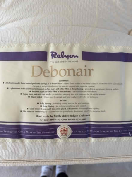 Photo of free King size mattress and divan (Bulkington CV12) #2
