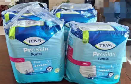 Photo of free Tena Proskin incontinence pants and some bed pads (Stotfold SG5) #1