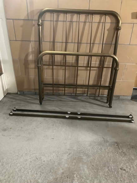Photo of free antique brass bed frame (Morningside EH10) #2