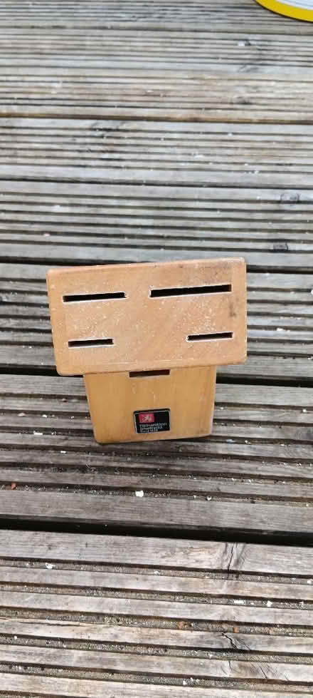 Photo of free Solid wood knife block (Rakegate Estate WV10) #2