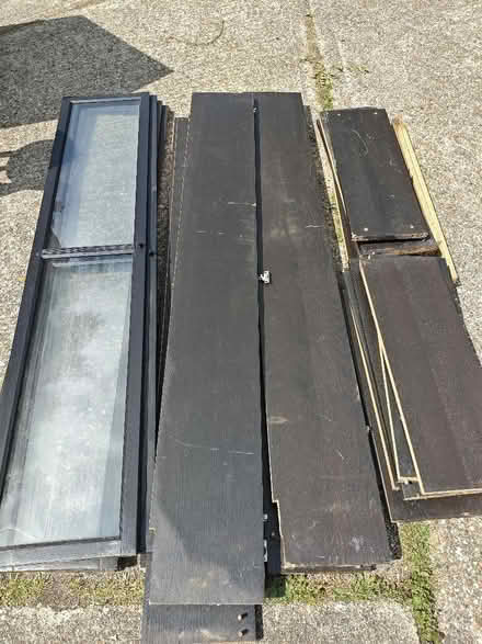 Photo of free 2x black IKEA shelves with glass doors (Horsell GU21) #2