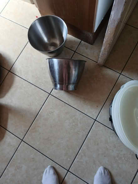 Photo of free 2 metal bowls for old processor (Nantwich) #2