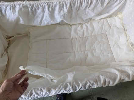 Photo of free Swinging cot with mattress & covers (Maldon CM9) #2