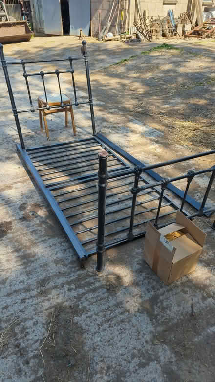 Photo of free Single bed frame metal (Presteigne LD8) #1