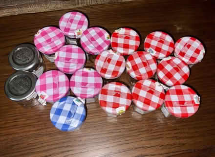 Photo of free 18 Tiny Lidded Glass Jam Jars (Kendal LA9) #3
