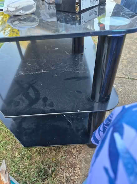 Photo of free Glass TV stand (Bretch Hill OX16) #1