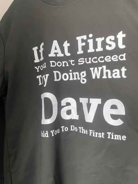 Photo of free Dave black T-shirt (Havant PO9) #1