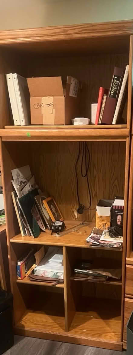 Photo of free Large wooden bookcase (Silver spring, Takoma Park) #1