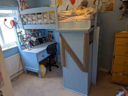 Photo of free Cabin bed with wardrobe and desk (So52 9np) #2