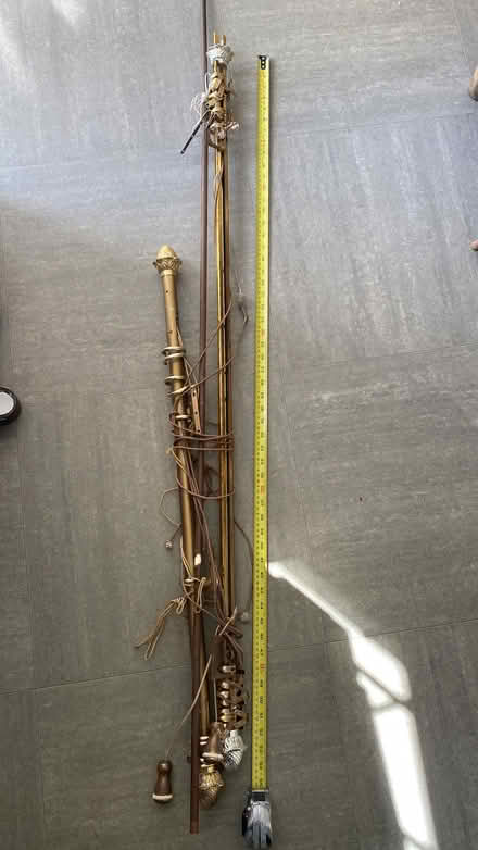 Photo of free 2 x curtain rails adjustable (Hersham KT12) #1