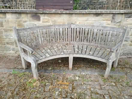 Photo of free Curved garden bench (Baildon BD17) #1