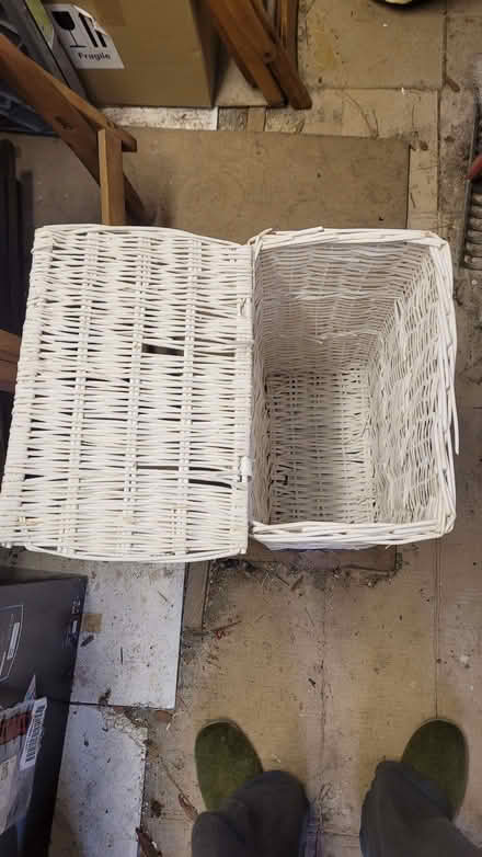 Photo of free White wicker basket (Bromley BR1) #2