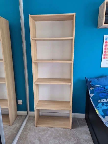 Photo of free Bookcase oak veneer 59x170x25 (Woosehill RG41) #1