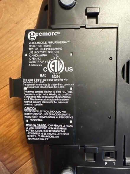 Photo of free Amplified phone (Hintonburg) #2