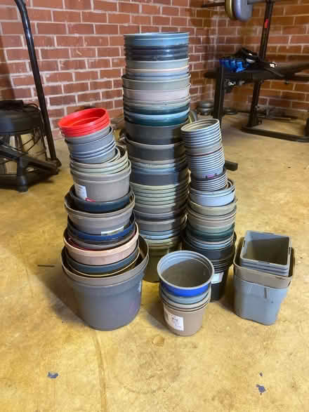 Photo of free Plant pots plastic (Grange Park) #1