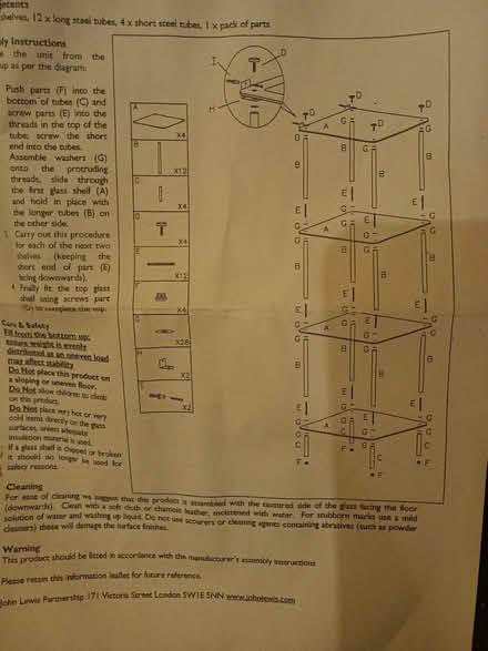 Photo of free glass display units x 2, square glass shelves (The Mound EH2) #3