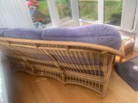 Photo of free 3seater cane settee (Cwmbran) #3